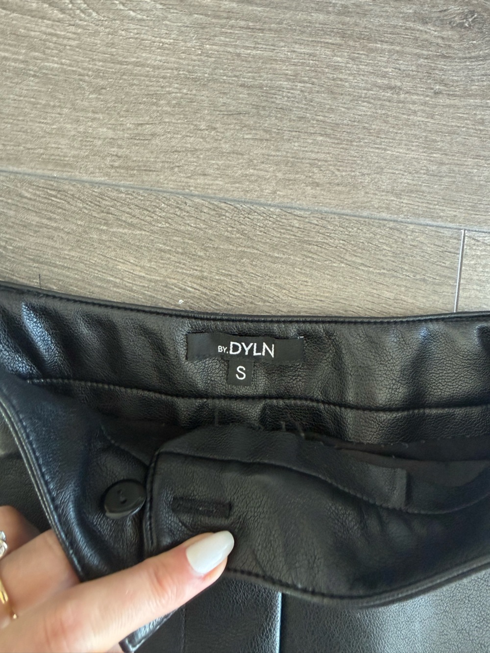 Revolve Leather Mini Skirt - Picture 5 of 8